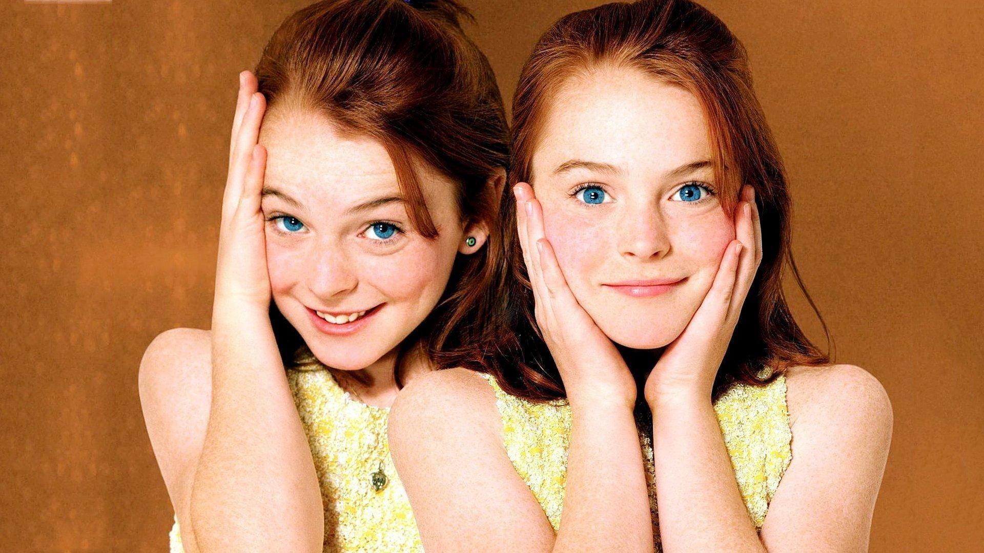 two twin red headed girls, the cover of the film The Parent Trap