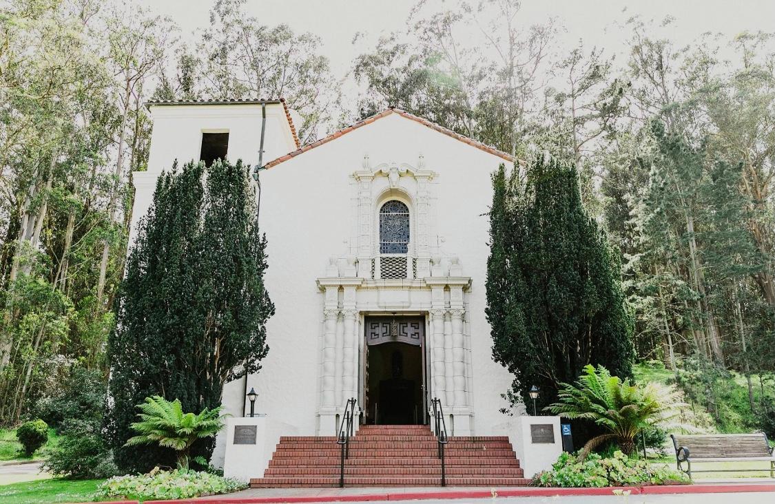 Exterior image of the Presidio Chapel.